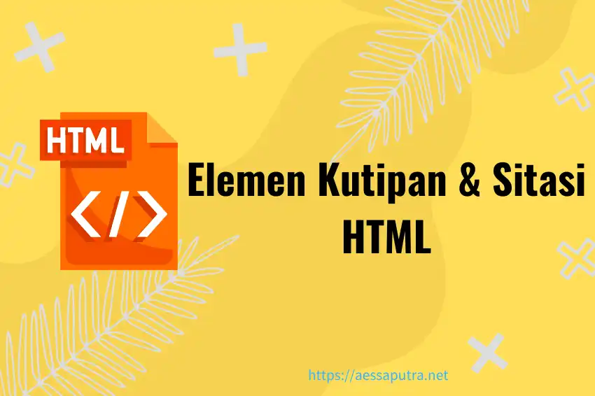 Panduan Kutipan Sitasi HTML