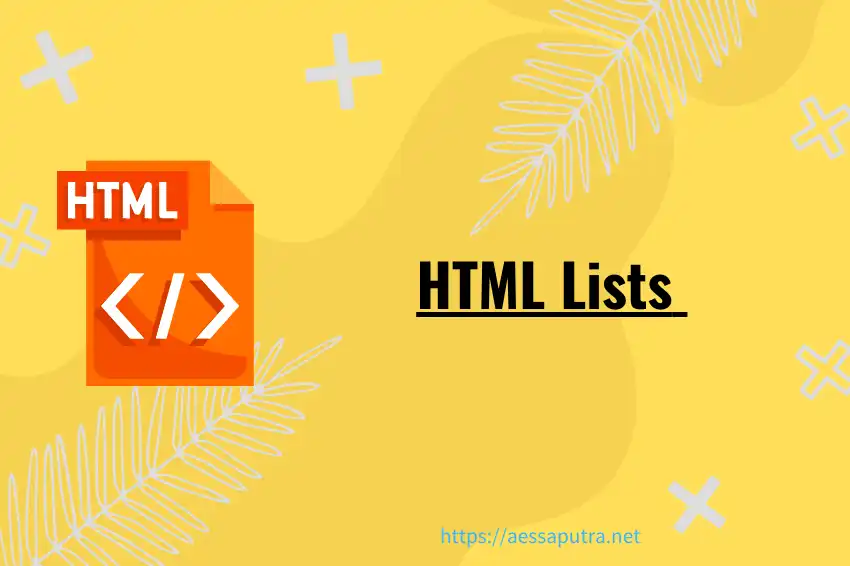 panduan html lists