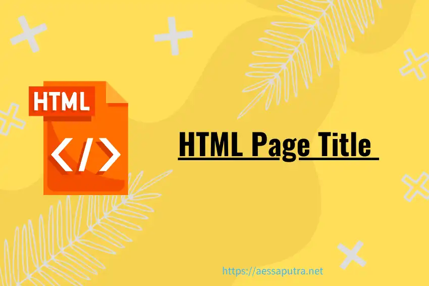 panduan html page title